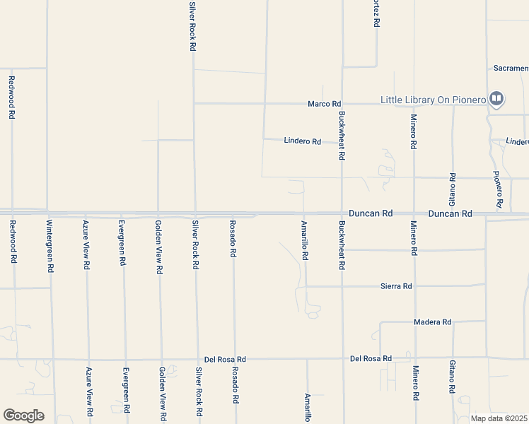 map of restaurants, bars, coffee shops, grocery stores, and more near Bear Valley Road in San Bernardino County