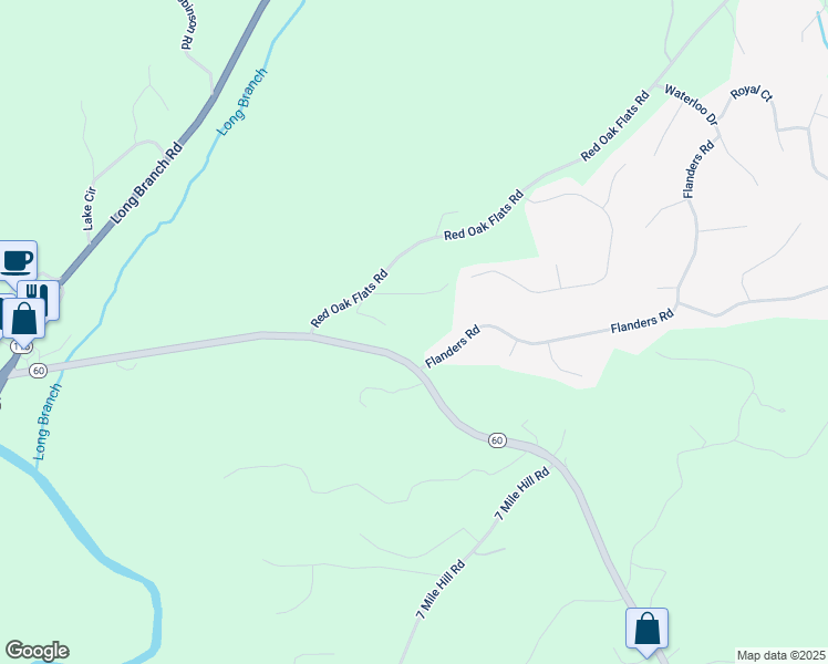 map of restaurants, bars, coffee shops, grocery stores, and more near 6439 South Chestatee Street in Dahlonega