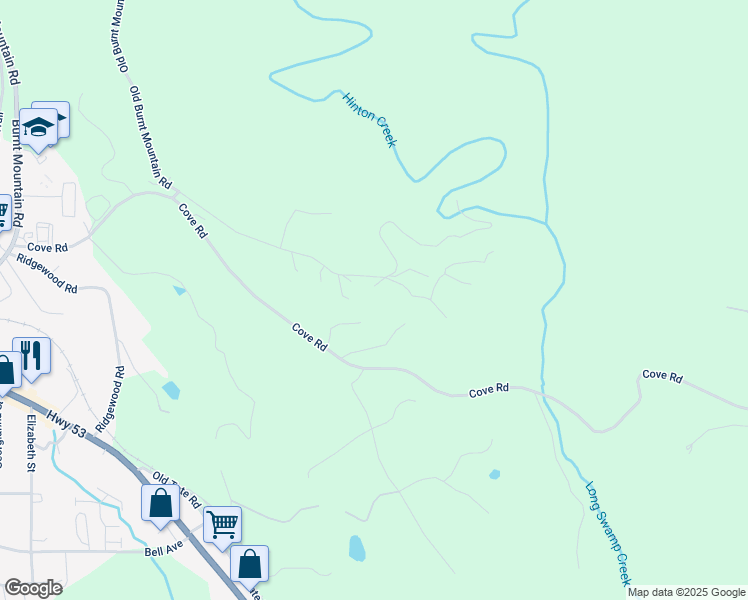 map of restaurants, bars, coffee shops, grocery stores, and more near 70 Corner Oak Court in Big Canoe