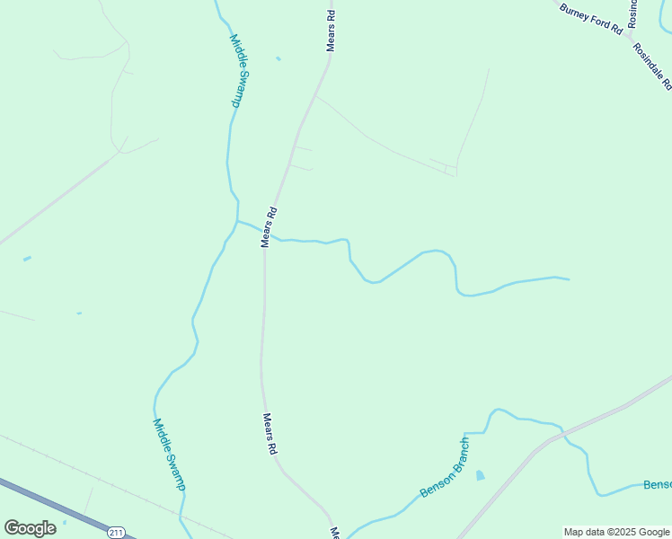 map of restaurants, bars, coffee shops, grocery stores, and more near Mears Road in Bladen County