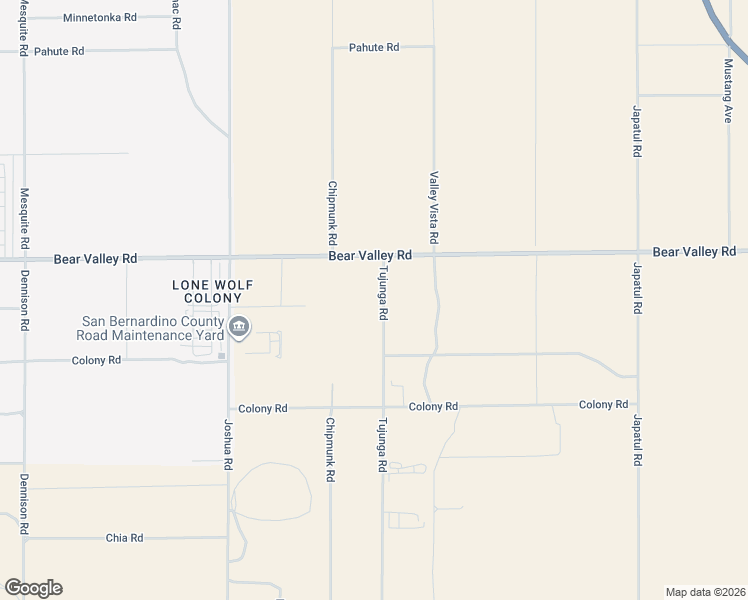 map of restaurants, bars, coffee shops, grocery stores, and more near 23585 Bear Valley Road in Apple Valley