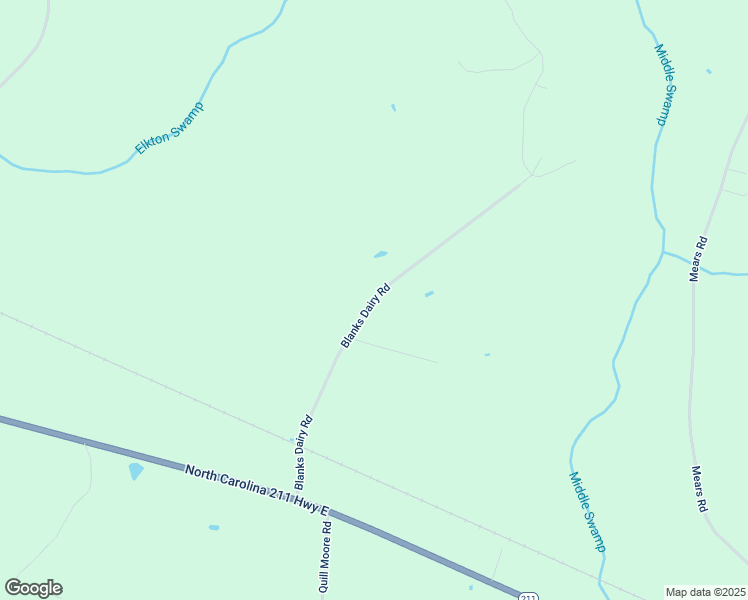 map of restaurants, bars, coffee shops, grocery stores, and more near Blanks Dairy Road in Bladen County