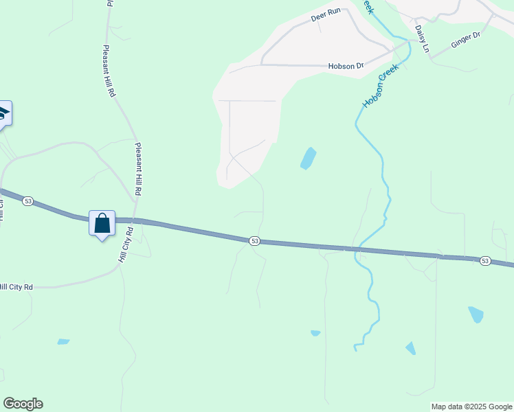 map of restaurants, bars, coffee shops, grocery stores, and more near 127 Village Creek Drive in Jasper