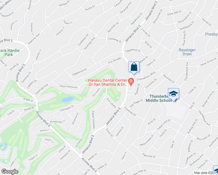 map of restaurants, bars, coffee shops, grocery stores, and more near 770 Paseo Granada in Lake Havasu City