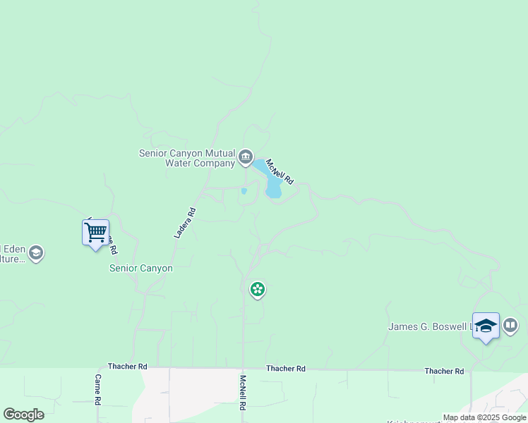 map of restaurants, bars, coffee shops, grocery stores, and more near 2259 McNell Road in Ojai