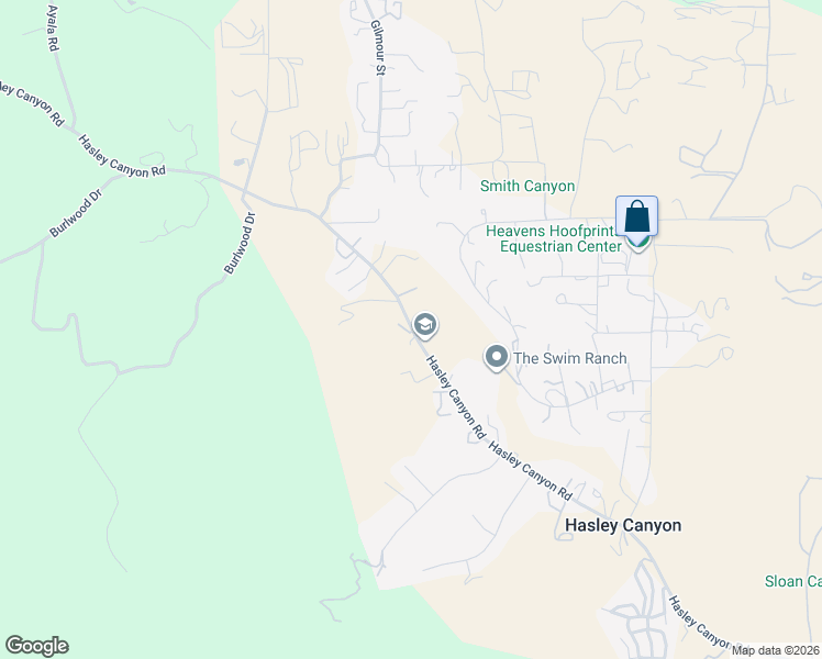 map of restaurants, bars, coffee shops, grocery stores, and more near 30541 Hasley Canyon Road in Castaic