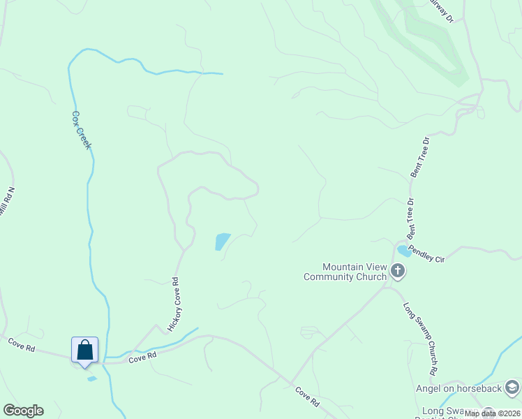 map of restaurants, bars, coffee shops, grocery stores, and more near 1073 Hickory Cove Road in Jasper