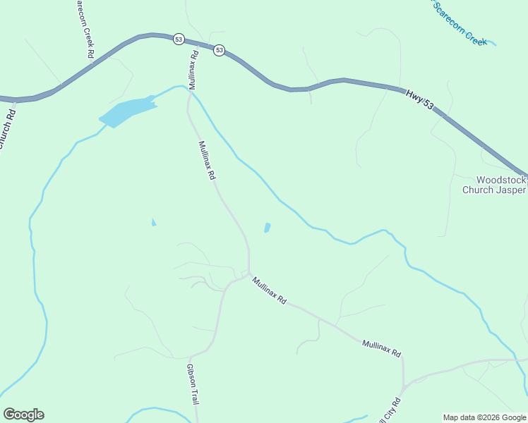 map of restaurants, bars, coffee shops, grocery stores, and more near 681 Mullinax Road in Jasper