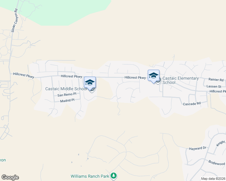 map of restaurants, bars, coffee shops, grocery stores, and more near 30411 Vineyard Lane in Castaic