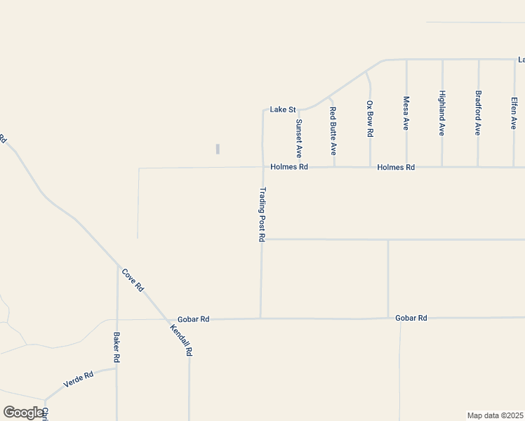 map of restaurants, bars, coffee shops, grocery stores, and more near Trading Post Road in Lucerne Valley