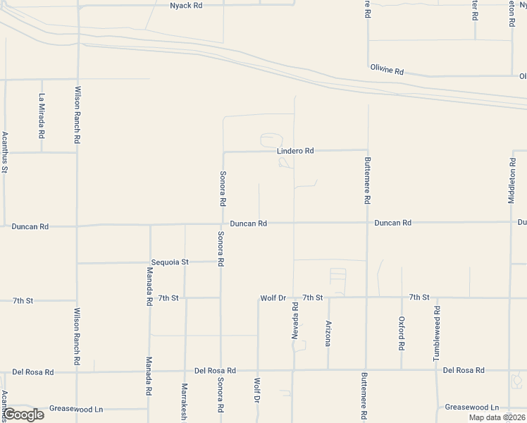 map of restaurants, bars, coffee shops, grocery stores, and more near 7010 Duncan Road in Phelan