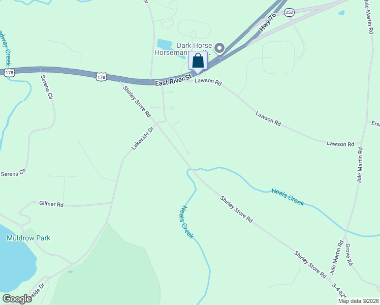 map of restaurants, bars, coffee shops, grocery stores, and more near 139 Hawk Ridge Drive in Anderson