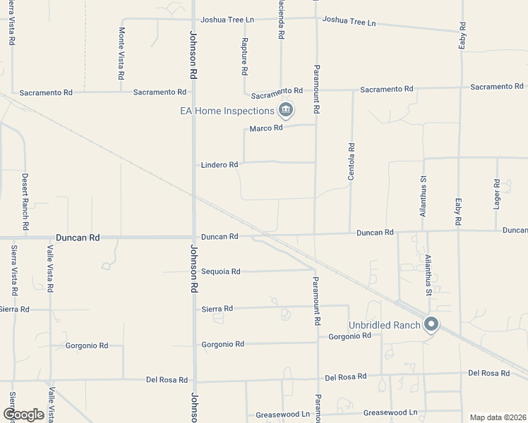 map of restaurants, bars, coffee shops, grocery stores, and more near 5225 Tokay Road in Phelan