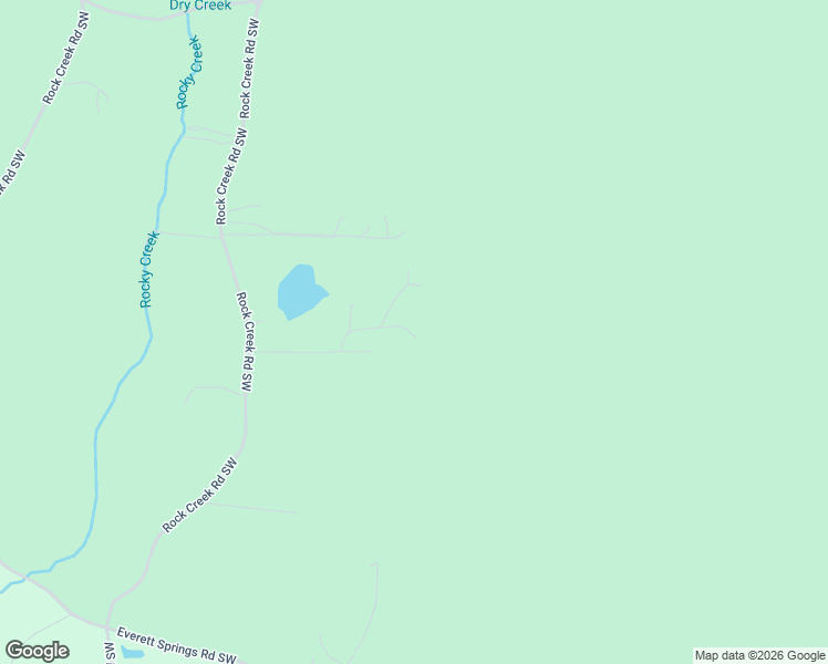 map of restaurants, bars, coffee shops, grocery stores, and more near 1221 Rock Creek Road Southwest in Calhoun