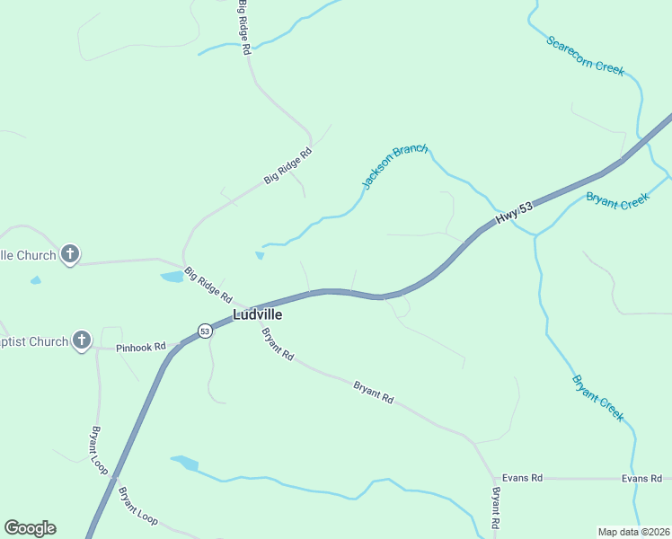 map of restaurants, bars, coffee shops, grocery stores, and more near 10746 Highway 53 in Talking Rock