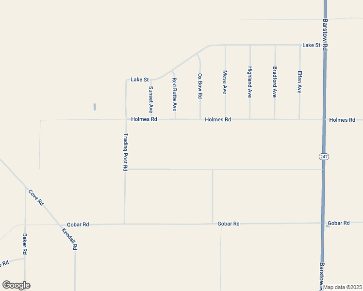 map of restaurants, bars, coffee shops, grocery stores, and more near Holmes Road in Lucerne Valley