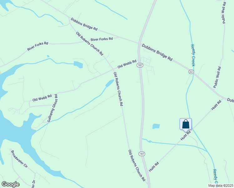 map of restaurants, bars, coffee shops, grocery stores, and more near 1411 Old Roberts Church Road in Anderson