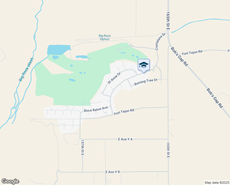 map of restaurants, bars, coffee shops, grocery stores, and more near 31920 Crystalaire Drive in Llano