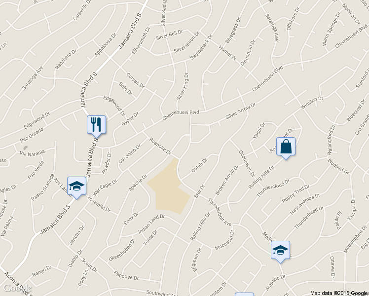 map of restaurants, bars, coffee shops, grocery stores, and more near 675 Thunderbolt Ave in Lake Havasu City