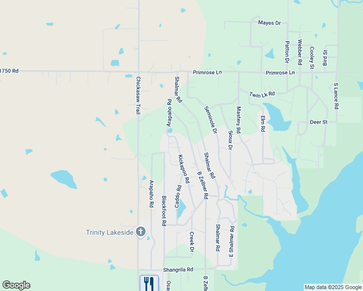 map of restaurants, bars, coffee shops, grocery stores, and more near 2436 B Zellner Road in Sulphur