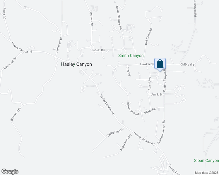 map of restaurants, bars, coffee shops, grocery stores, and more near 30541 Hasley Canyon Road in Castaic