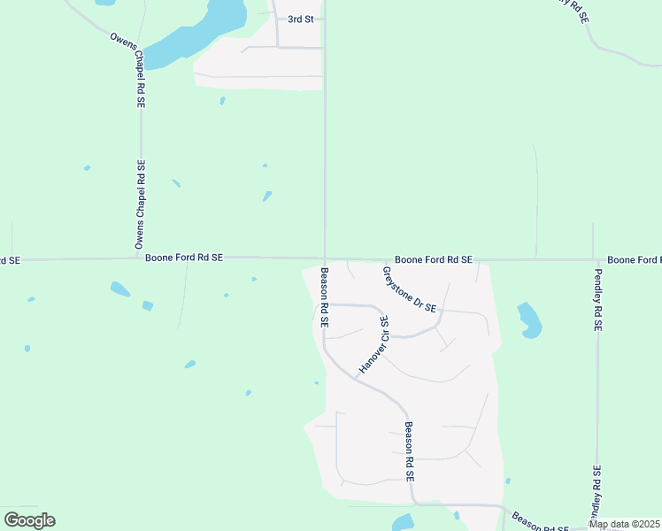 map of restaurants, bars, coffee shops, grocery stores, and more near 108 Beason Road Southeast in Calhoun
