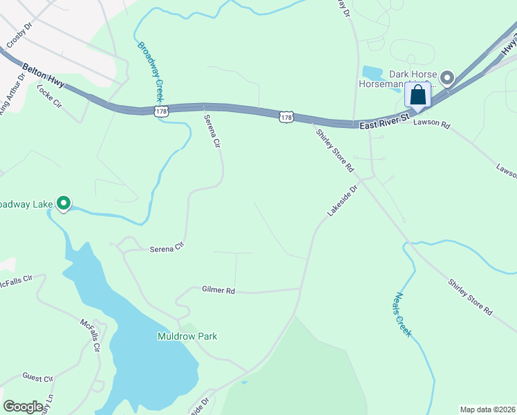 map of restaurants, bars, coffee shops, grocery stores, and more near 12 Leilani Lane in Anderson