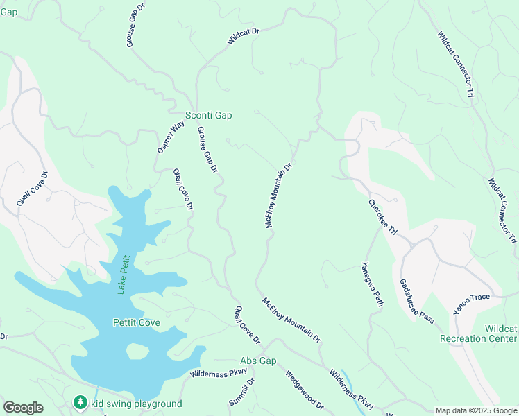 map of restaurants, bars, coffee shops, grocery stores, and more near 717 McElroy Mountain Drive in Jasper