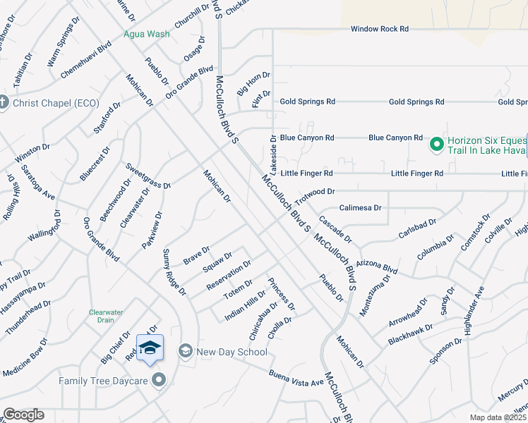 map of restaurants, bars, coffee shops, grocery stores, and more near 1139 Pueblo Drive in Lake Havasu City