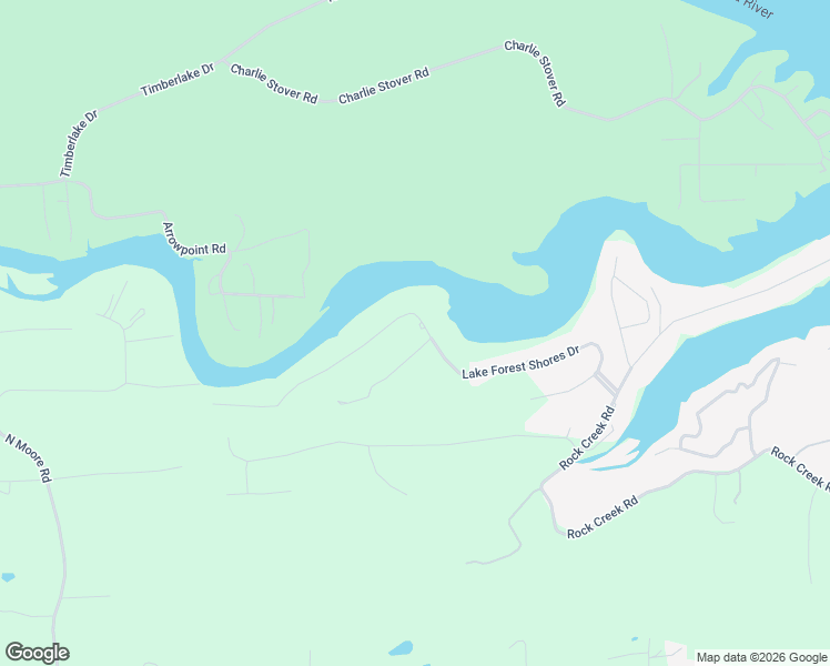 map of restaurants, bars, coffee shops, grocery stores, and more near 151 Lake Forest Shores Drive in Hot Springs