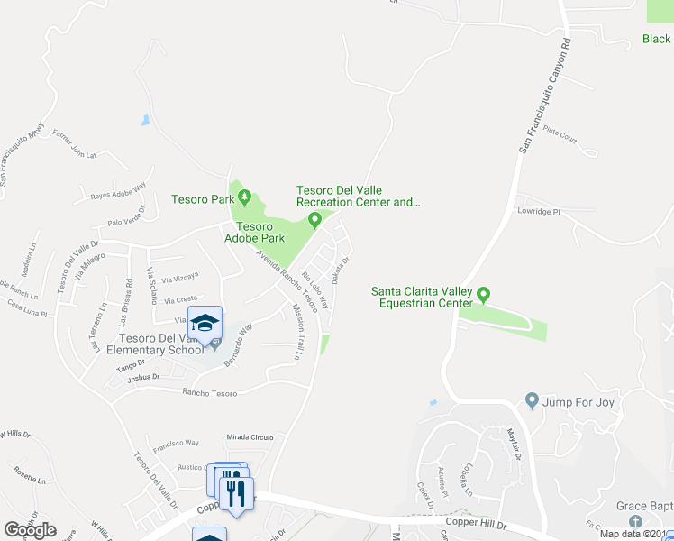 map of restaurants, bars, coffee shops, grocery stores, and more near Dakota Drive in Los Angeles