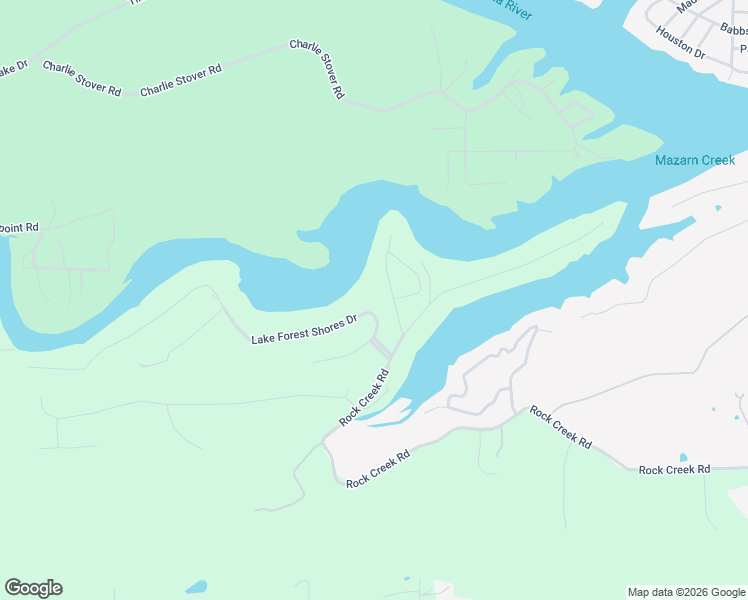 map of restaurants, bars, coffee shops, grocery stores, and more near 106 Lake Forest Shores Drive in Hot Springs
