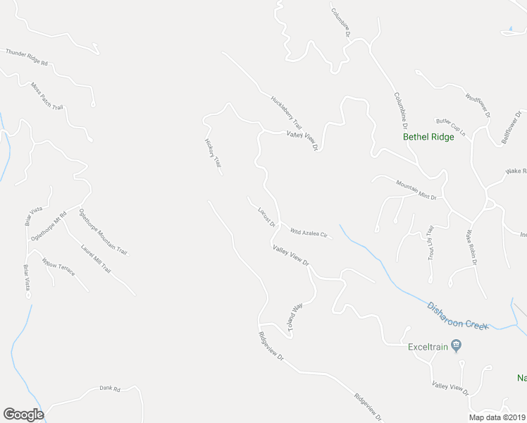 map of restaurants, bars, coffee shops, grocery stores, and more near Locust Drive in Pickens County