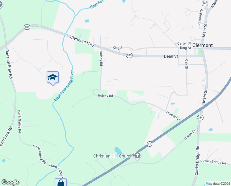 map of restaurants, bars, coffee shops, grocery stores, and more near 6214 Hulsey Road in Clermont