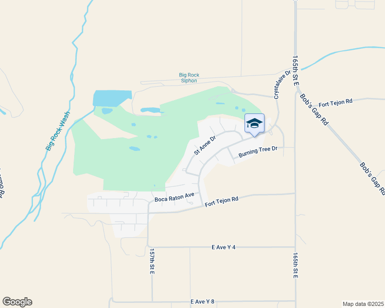 map of restaurants, bars, coffee shops, grocery stores, and more near Saint Anne Drive in Los Angeles County