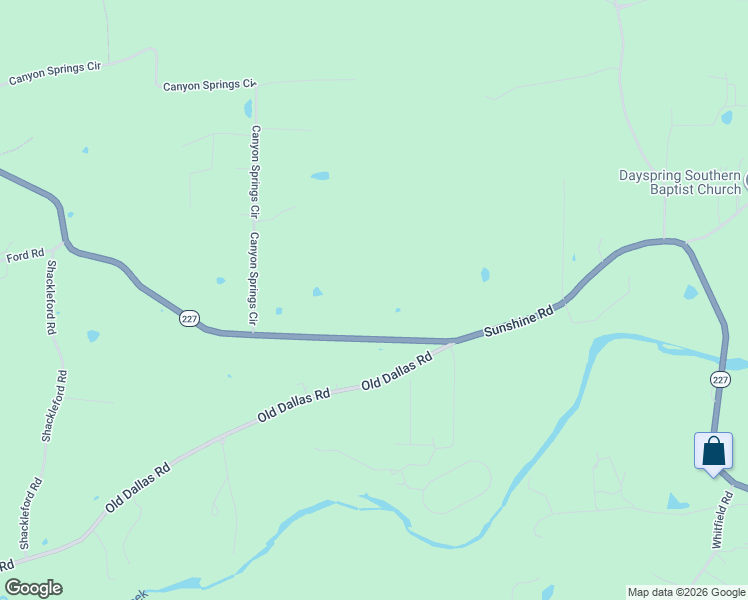 map of restaurants, bars, coffee shops, grocery stores, and more near 3109 Sunshine Road in Royal