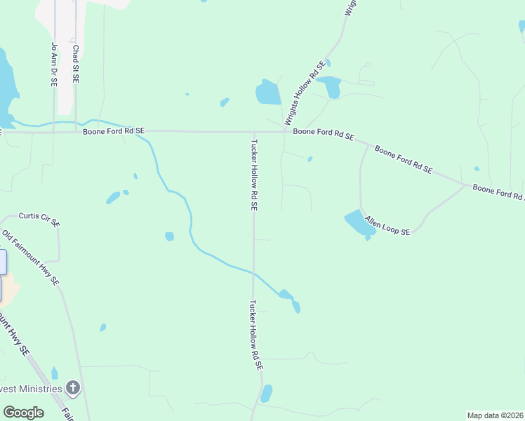 map of restaurants, bars, coffee shops, grocery stores, and more near 240 Tucker Hollow Road Southeast in Calhoun