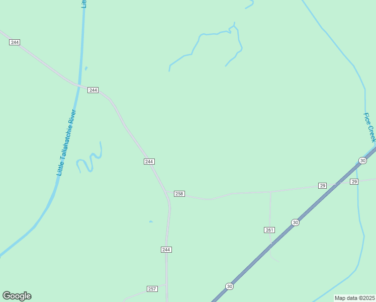 map of restaurants, bars, coffee shops, grocery stores, and more near 92-106 County Road 244 in Abbeville