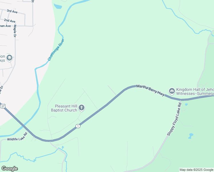 map of restaurants, bars, coffee shops, grocery stores, and more near 7820 U.S. 27 in Summerville