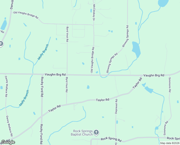 map of restaurants, bars, coffee shops, grocery stores, and more near 14 Old Vaughn Bridge Road in Hartselle