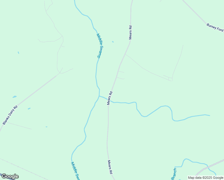 map of restaurants, bars, coffee shops, grocery stores, and more near Mears Road in Bladen County