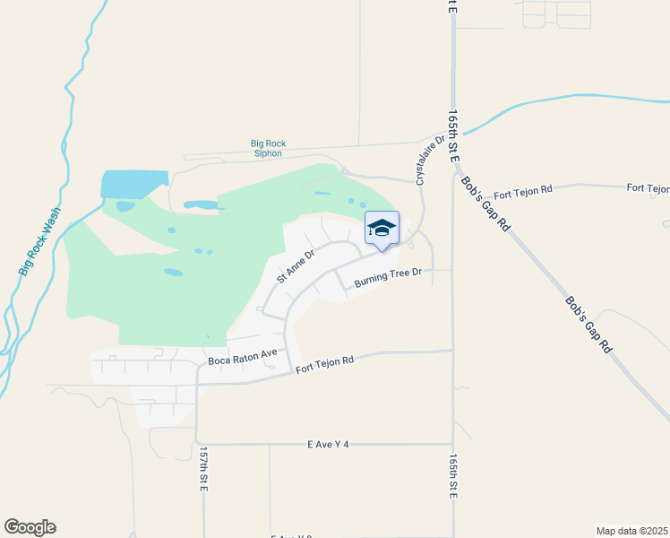 map of restaurants, bars, coffee shops, grocery stores, and more near Crystalaire Drive in Llano