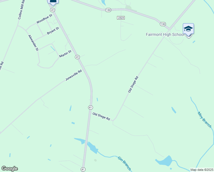 map of restaurants, bars, coffee shops, grocery stores, and more near 8897 North Carolina 41 in Fairmont