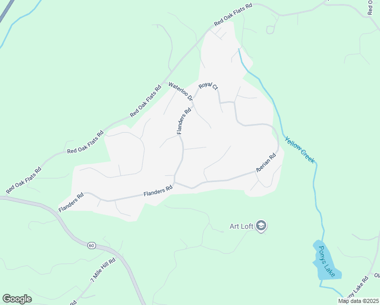 map of restaurants, bars, coffee shops, grocery stores, and more near 16 Elba Court in Dahlonega