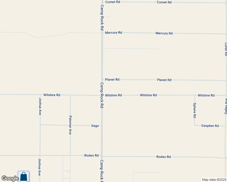 map of restaurants, bars, coffee shops, grocery stores, and more near Camp Rock Road in Lucerne Valley