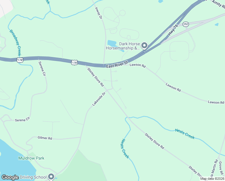 map of restaurants, bars, coffee shops, grocery stores, and more near 118 Hawk Ridge Drive in Anderson