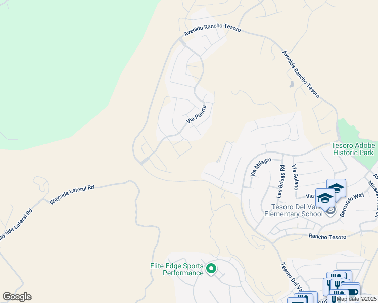 map of restaurants, bars, coffee shops, grocery stores, and more near 29344 Camino Salto in Santa Clarita