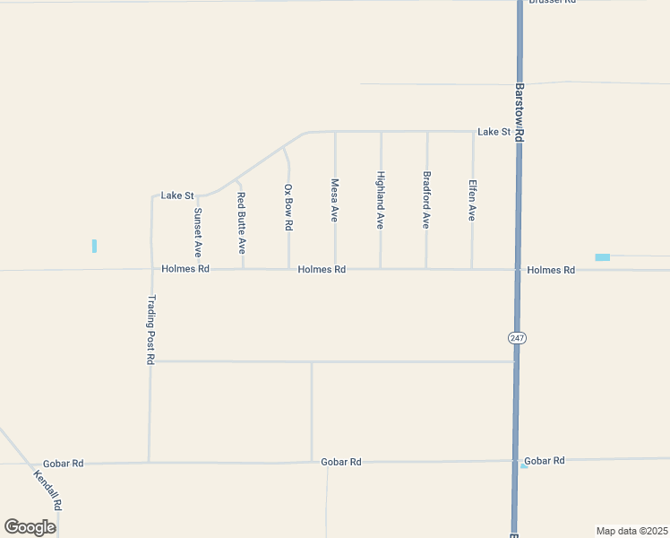 map of restaurants, bars, coffee shops, grocery stores, and more near Holmes Road in Lucerne Valley