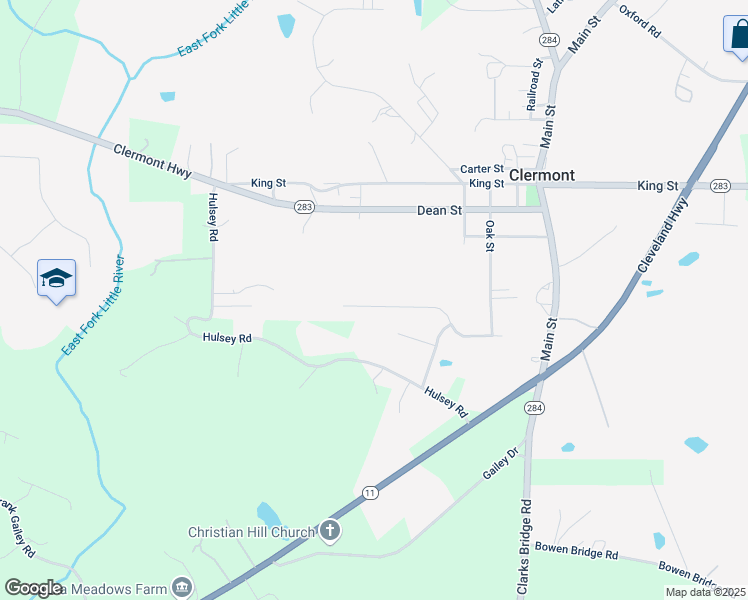 map of restaurants, bars, coffee shops, grocery stores, and more near 6297 Green Mountain Lane in Clermont