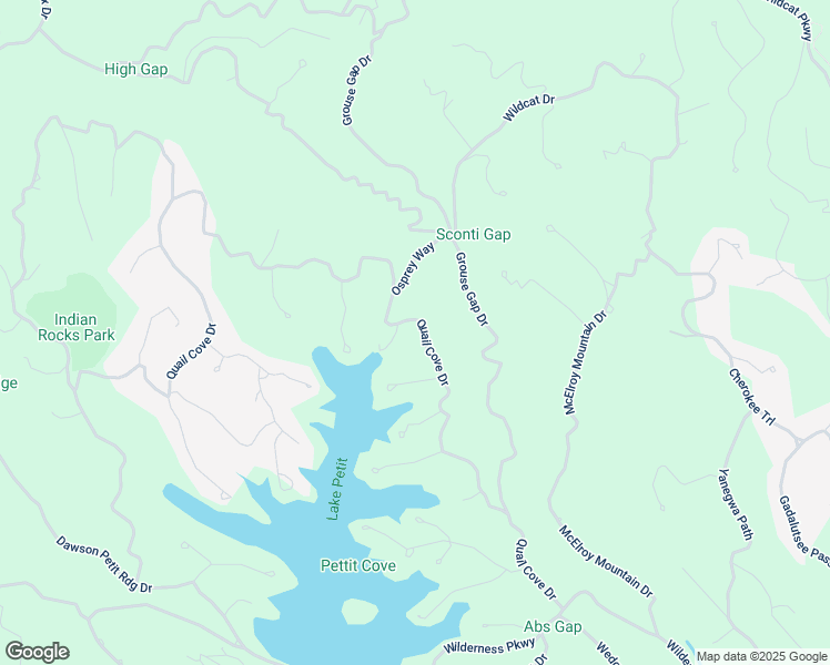 map of restaurants, bars, coffee shops, grocery stores, and more near 2268 Quail Cove Drive in Jasper